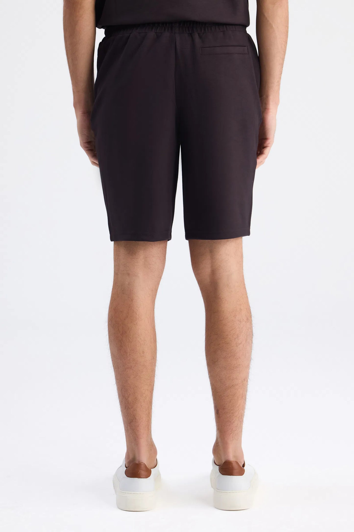 Twn Slim Fit Kahverengi Düz Örme Şort