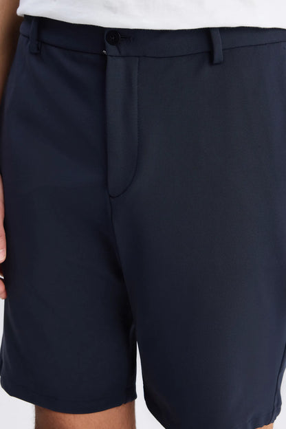 Ds Damat Relaxed Fit (pilesiz) Lacivert Düz Şort