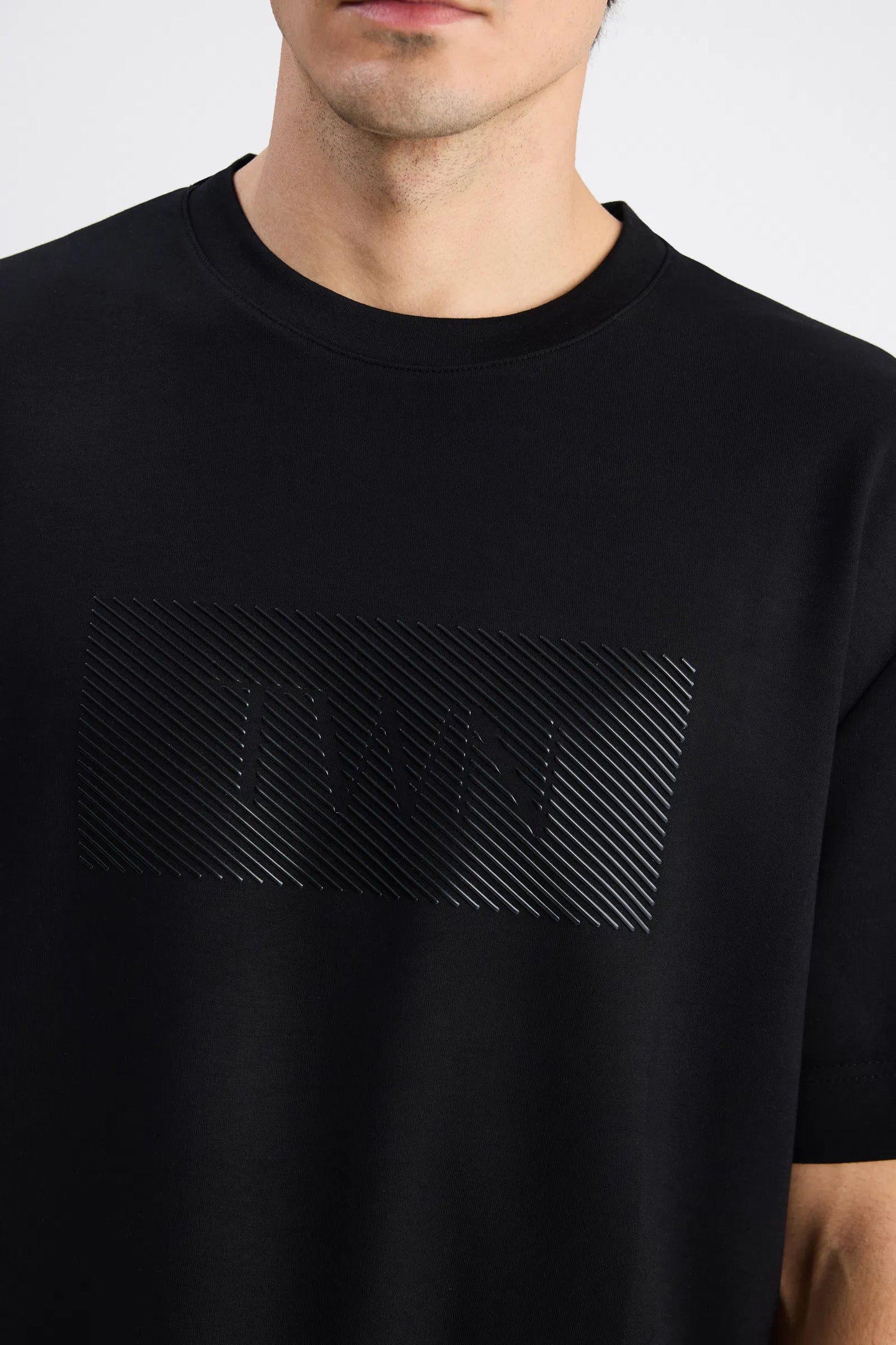 Twn Relaxed Fit Siyah Düz T-shirt