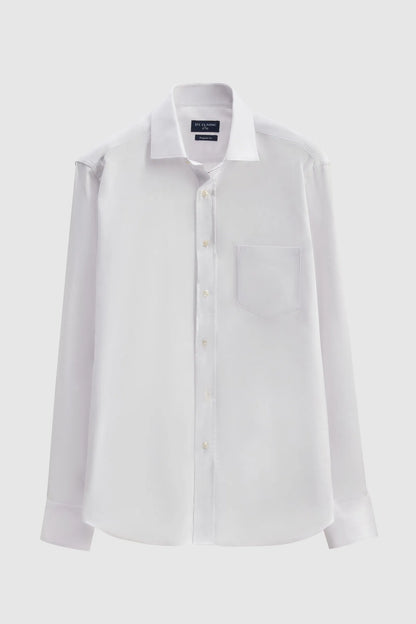 Ds Damat Regular Fit Beyaz Düz Gömlek