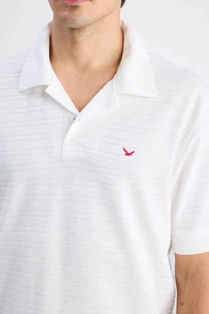 Ds Damat Regular Fit Ekru Düz T-shirt