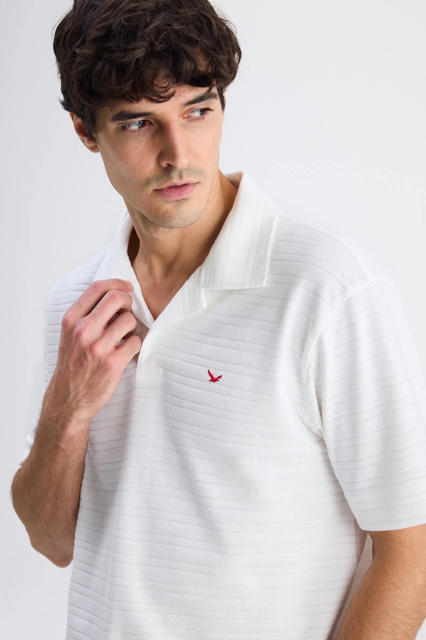 Ds Damat Regular Fit Ekru Düz T-shirt