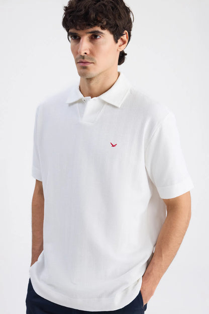 Ds Damat Regular Fit Ekru Düz T-shirt