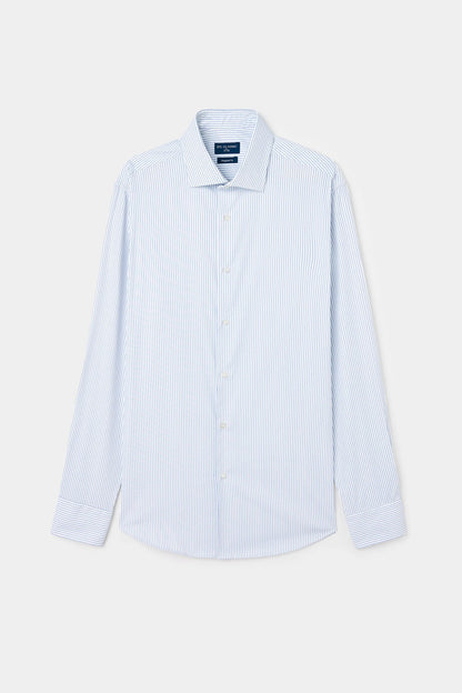 Ds Damat Regular Fit Beyaz Çizgili Gömlek