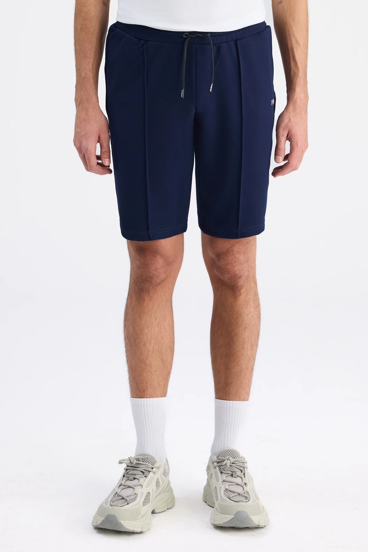 Twn Slim Fit Lacivert Düz Örme Şort