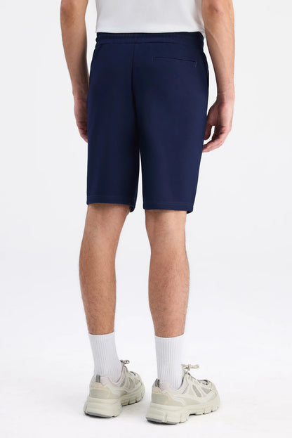 Twn Slim Fit Lacivert Düz Örme Şort