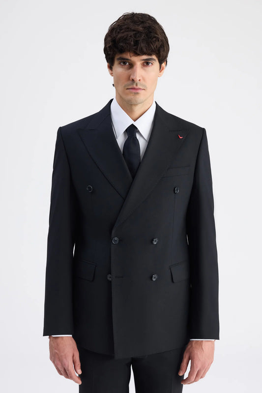 Ds Damat Regular Fit Siyah Düz Takim Elbise