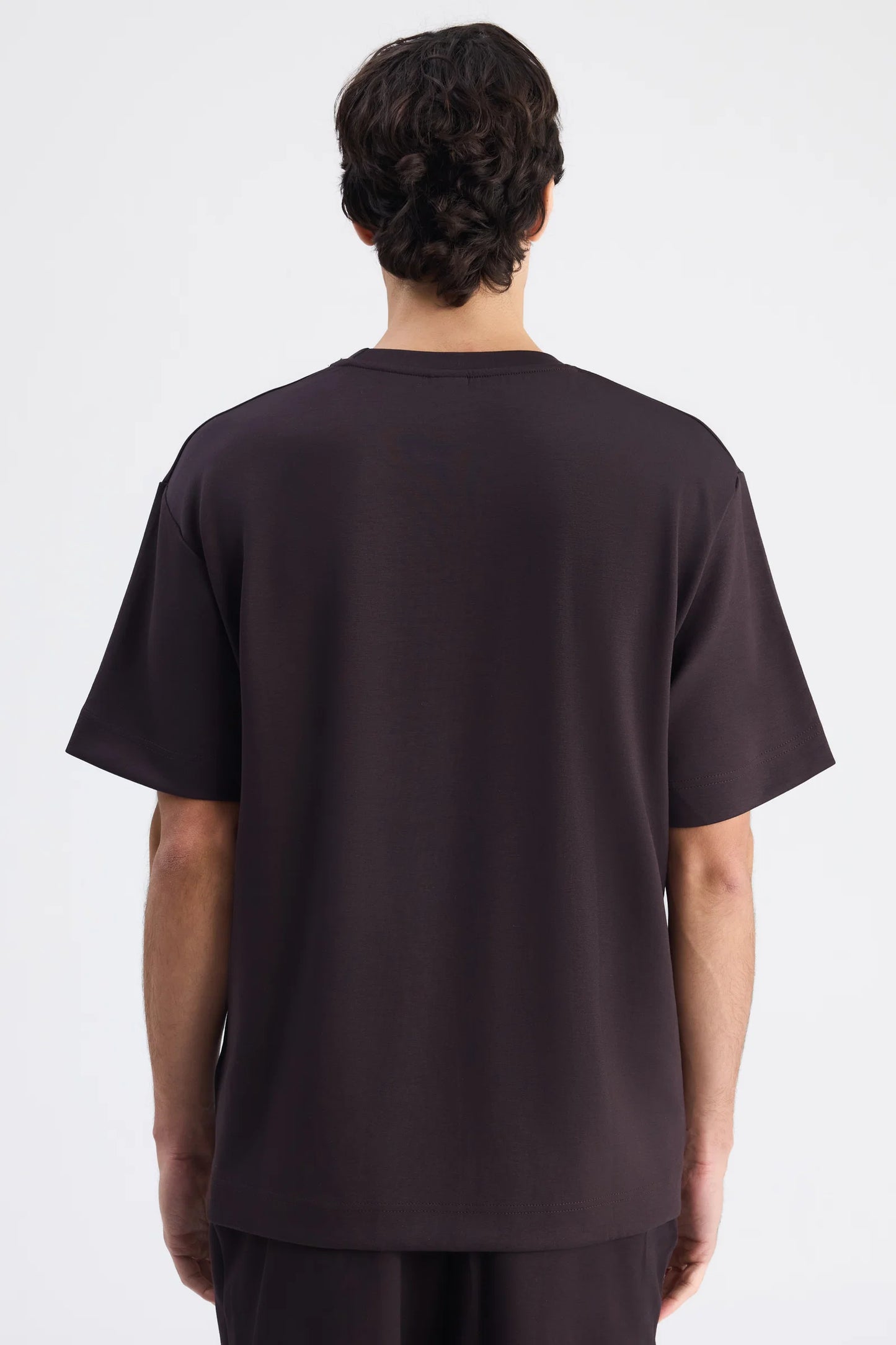 Twn Relaxed Fit Kahverengi Düz T-shirt