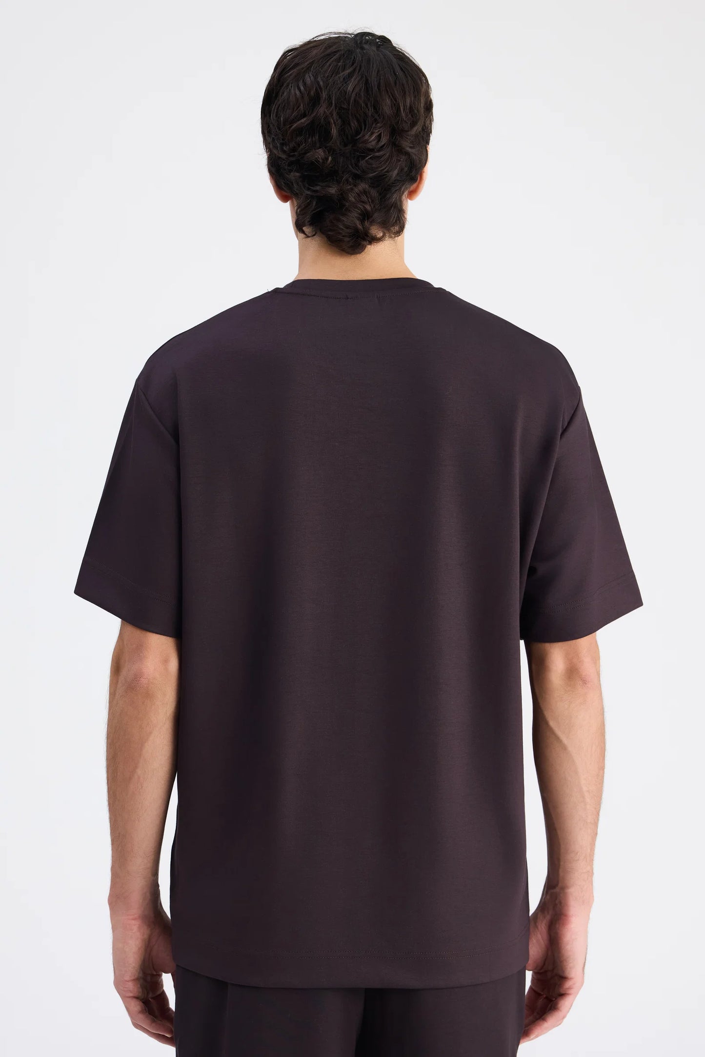 Twn Relaxed Fit Kahverengi Düz T-shirt