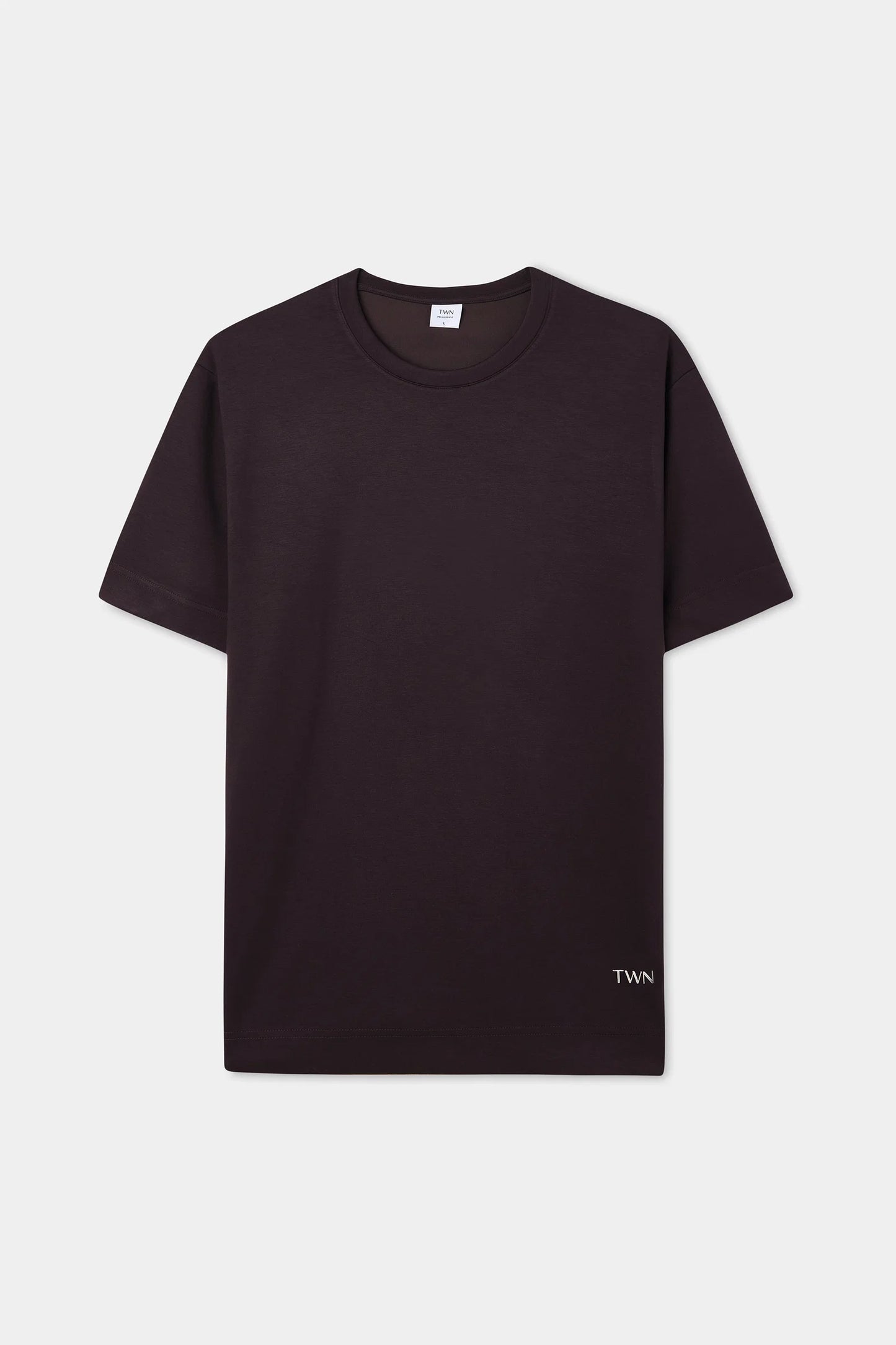 Twn Relaxed Fit Kahverengi Düz T-shirt