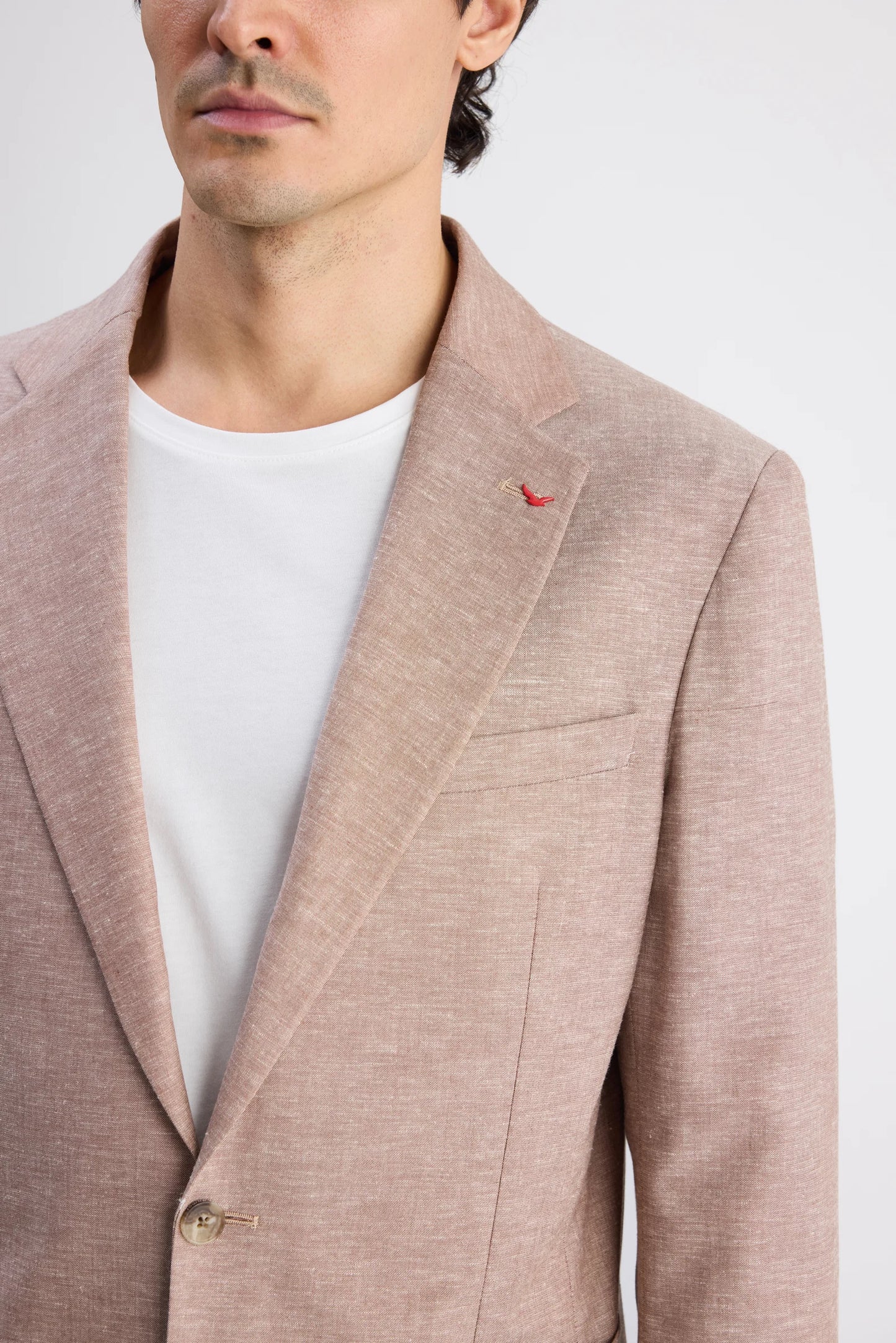 Ds Damat Slim Fit Gül Kurusu Düz Kumaş Ceket