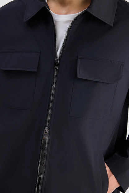 Ds Damat Regular Fit Siyah Düz Mont