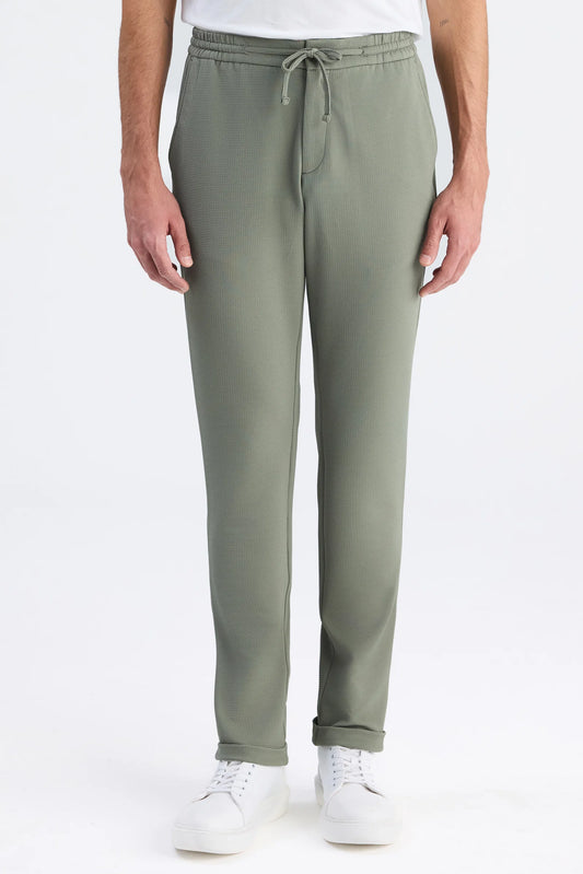 Twn Slim Fit Haki Armürlü Jogger Pantolon