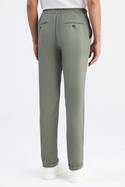 Twn Slim Fit Haki Armürlü Jogger Pantolon