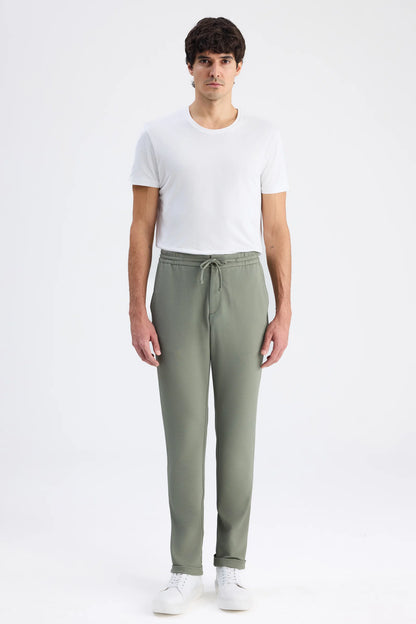 Twn Slim Fit Haki Armürlü Jogger Pantolon