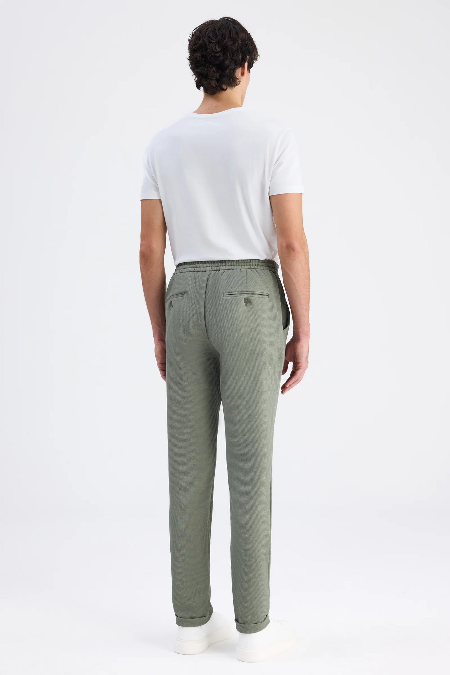 Twn Slim Fit Haki Armürlü Jogger Pantolon