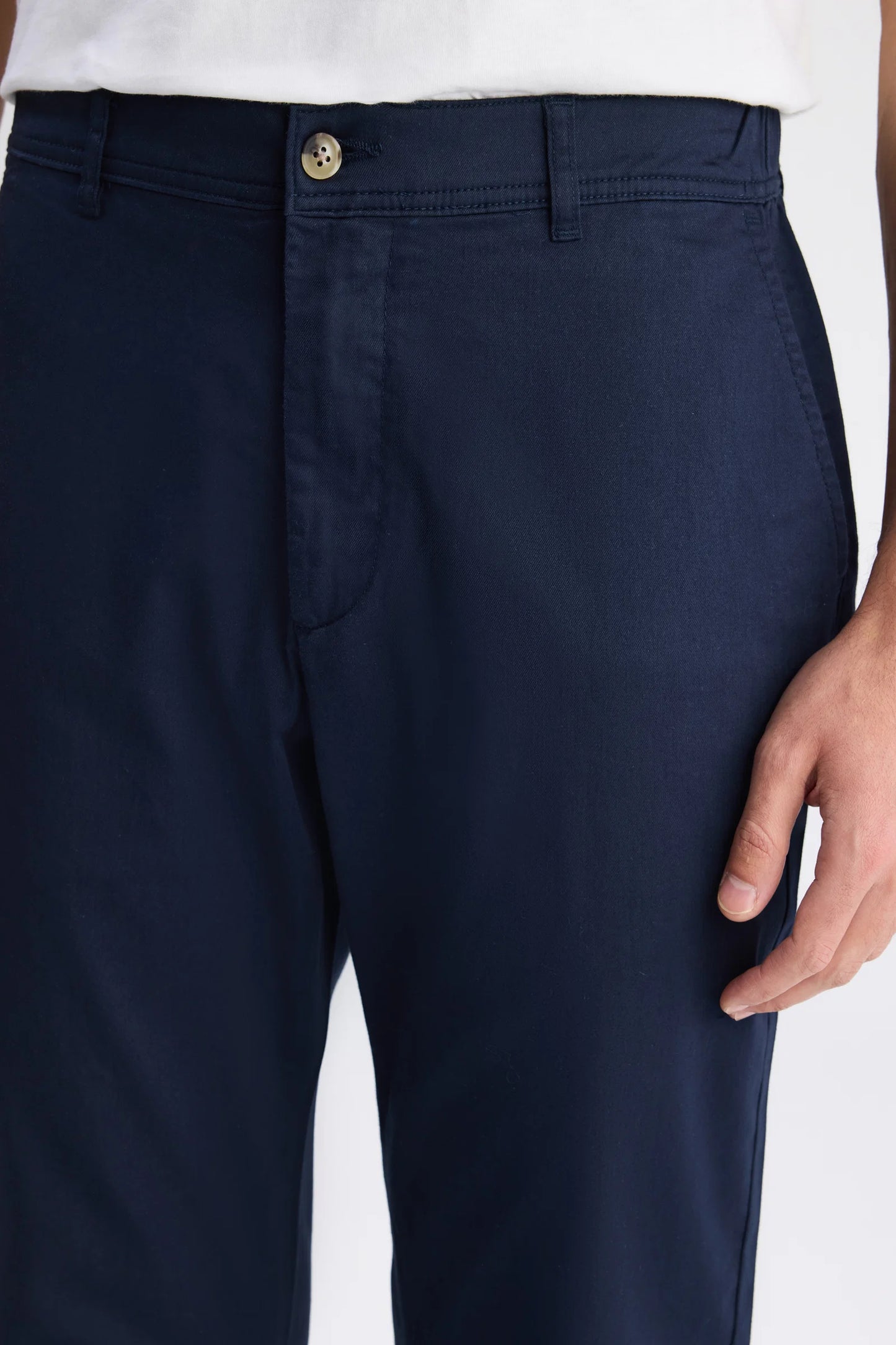 Ds Damat Relaxed Fit (pilesiz) Lacivert Gabardin Chino Pantolon