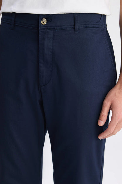 Ds Damat Relaxed Fit (pilesiz) Lacivert Gabardin Chino Pantolon