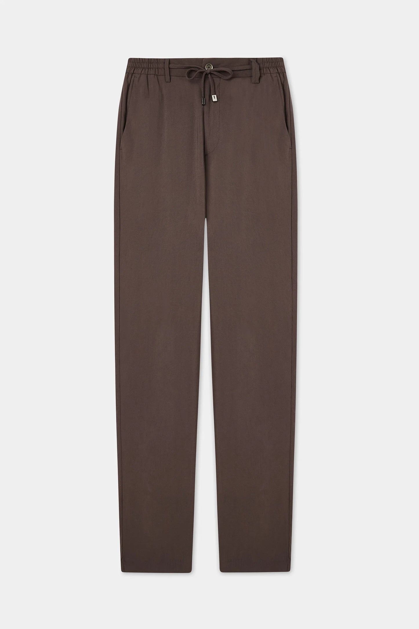 Twn Relaxed Fit (pilesiz) Kahverengi Diyogonal Jogger Pantolon