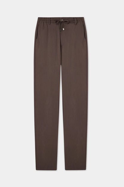 Twn Relaxed Fit (pilesiz) Kahverengi Diyogonal Jogger Pantolon