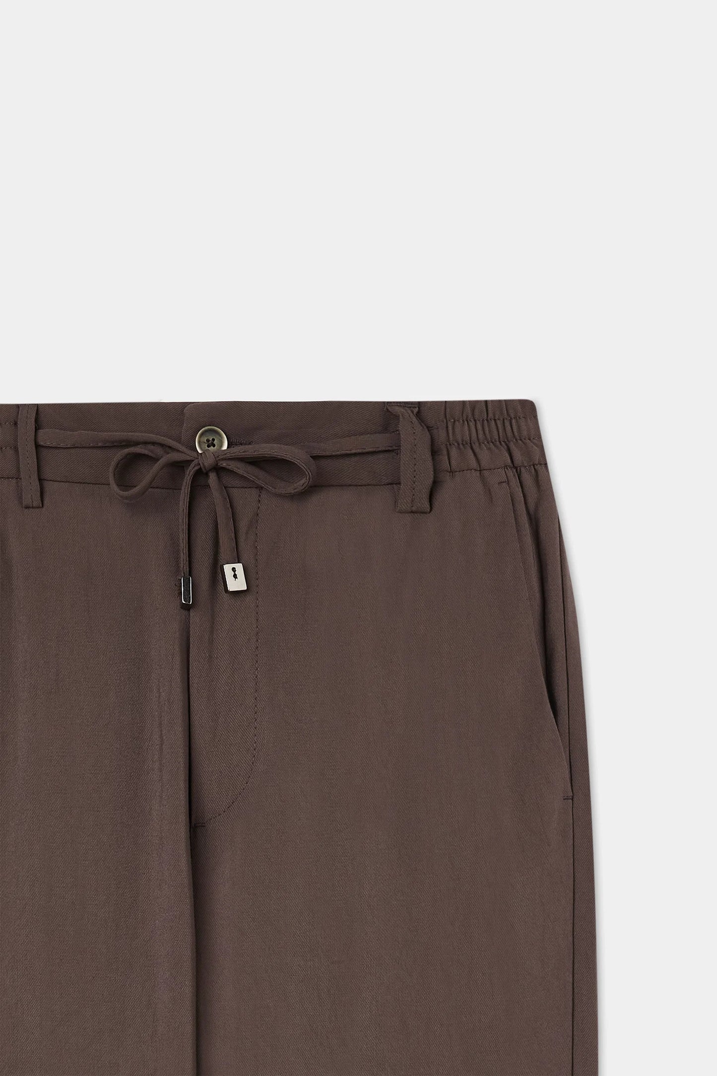 Twn Relaxed Fit (pilesiz) Kahverengi Diyogonal Jogger Pantolon