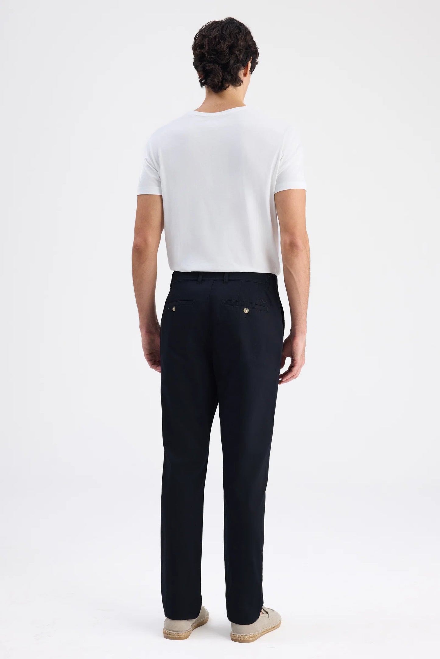 Ds Damat Relaxed Fit (pilesiz) Siyah Gabardin Chino Pantolon