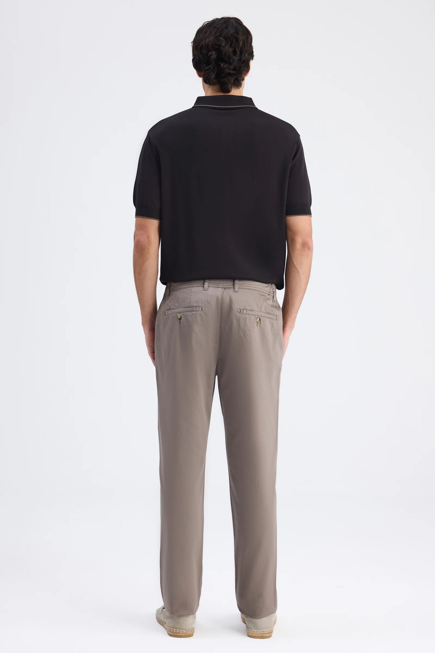 Ds Damat Relaxed Fit (pilesiz) Vizon Gabardin Chino Pantolon