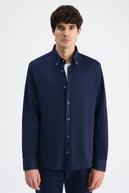 Ds Damat Comfort Lacivert Oxford Gömlek