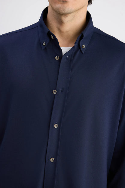 Ds Damat Comfort Lacivert Oxford Gömlek