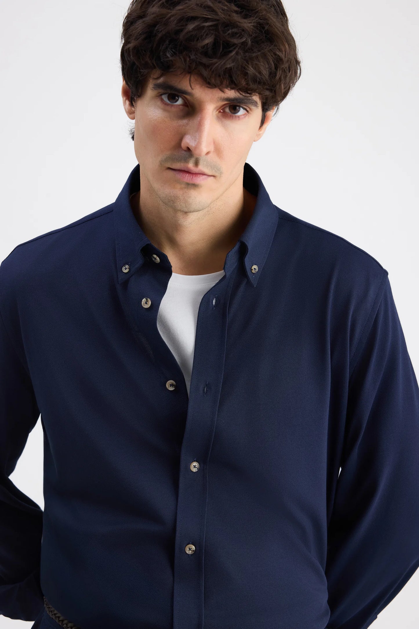 Ds Damat Comfort Lacivert Oxford Gömlek