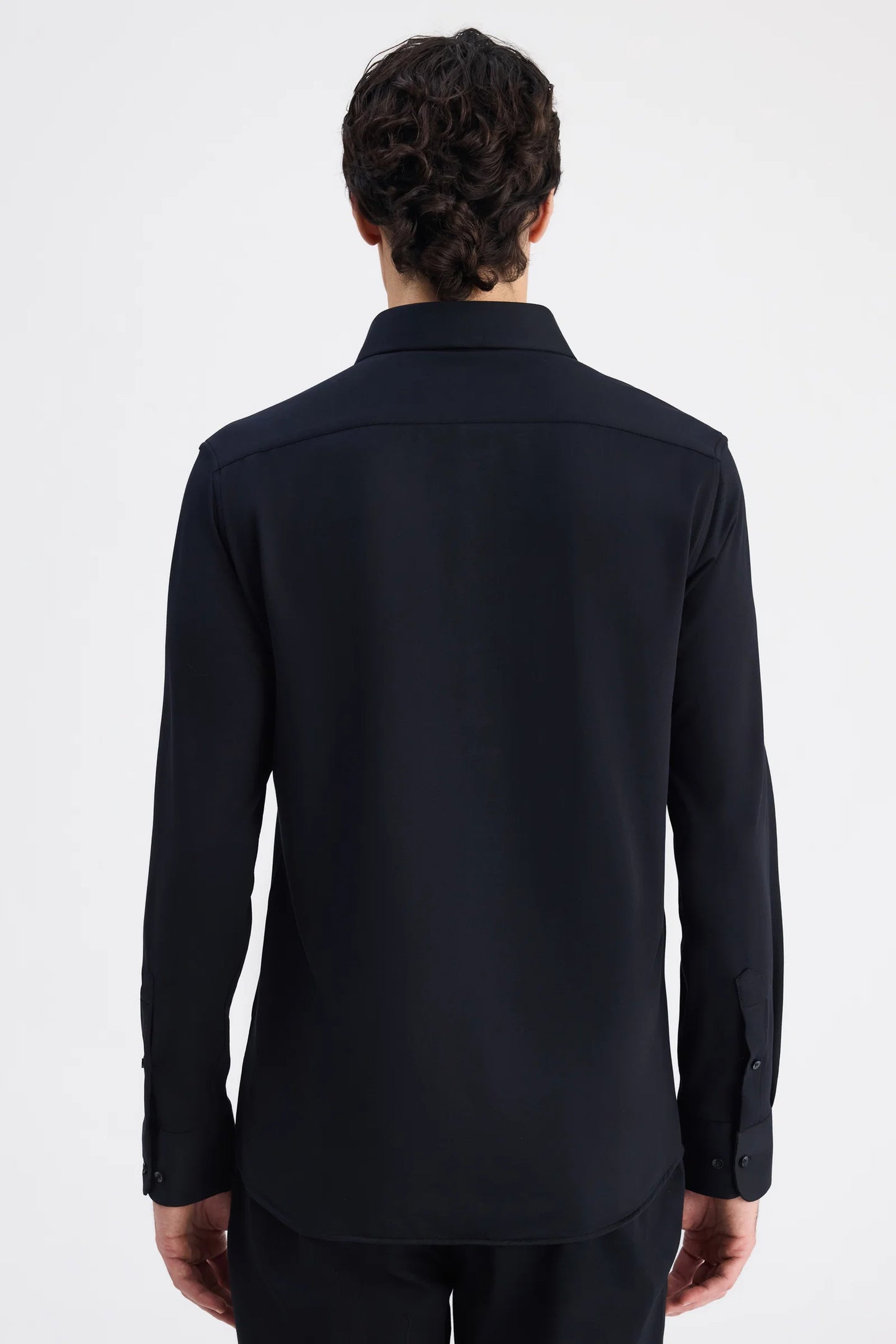 Ds Damat Slim Fit Siyah Örme Gömlek