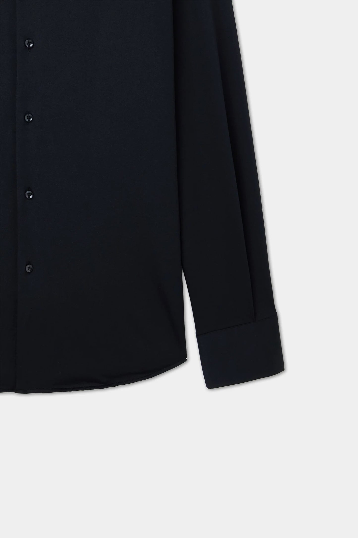Ds Damat Slim Fit Siyah Örme Gömlek