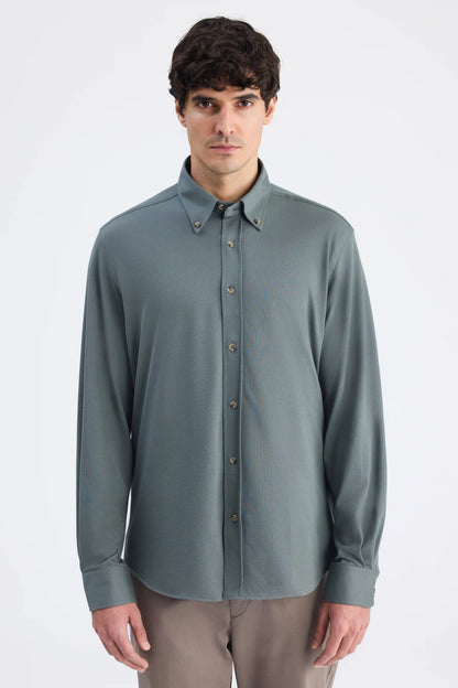 Ds Damat Comfort Haki Oxford Gömlek