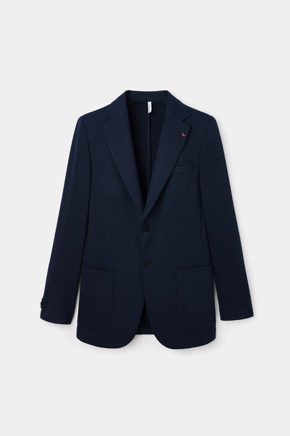 Ds Damat Regular Fit Lacivert Armürlü Kumaş Ceket