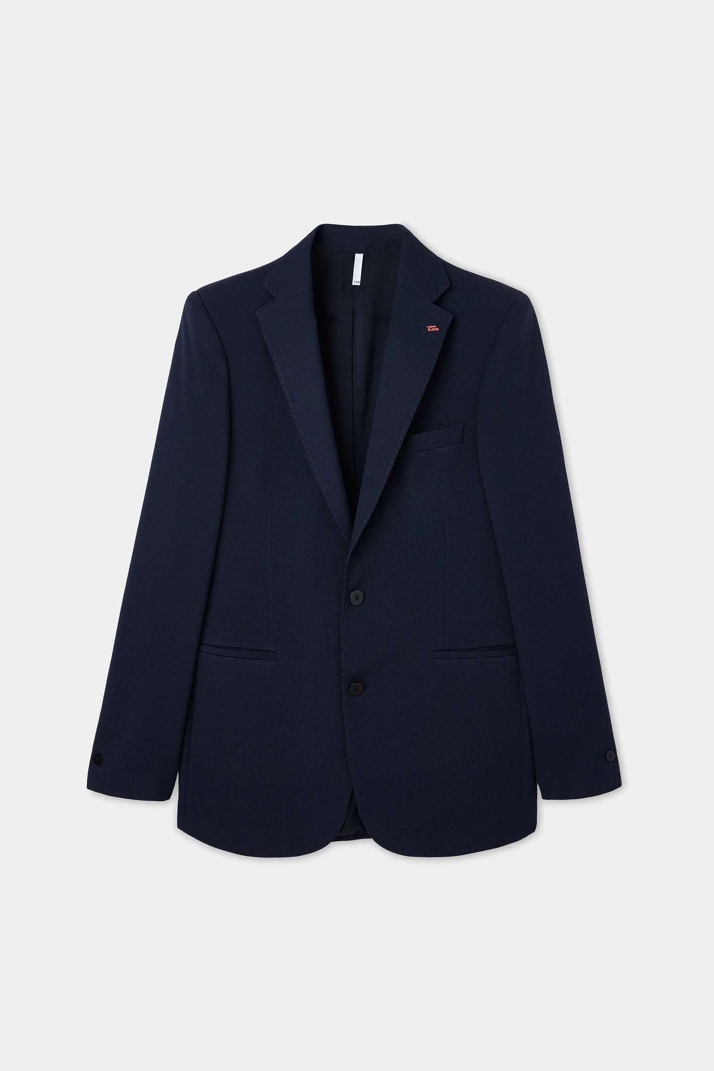 Twn Slim Fit Lacivert Armürlü Kumaş Ceket