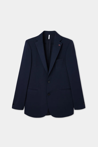 Twn Slim Fit Lacivert Armürlü Kumaş Ceket