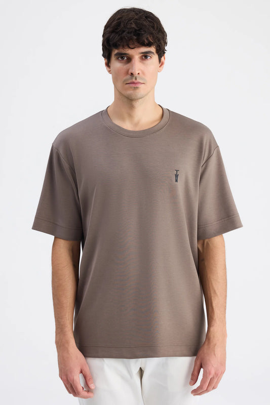 Twn Relaxed Fit Vizon Düz T-shirt