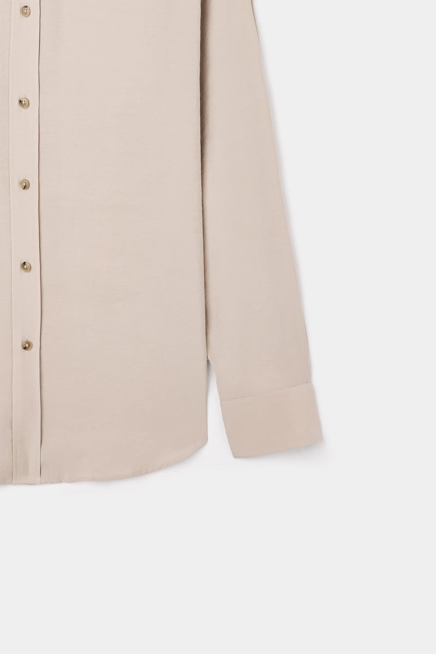 Ds Damat Comfort Bej Düz Gömlek