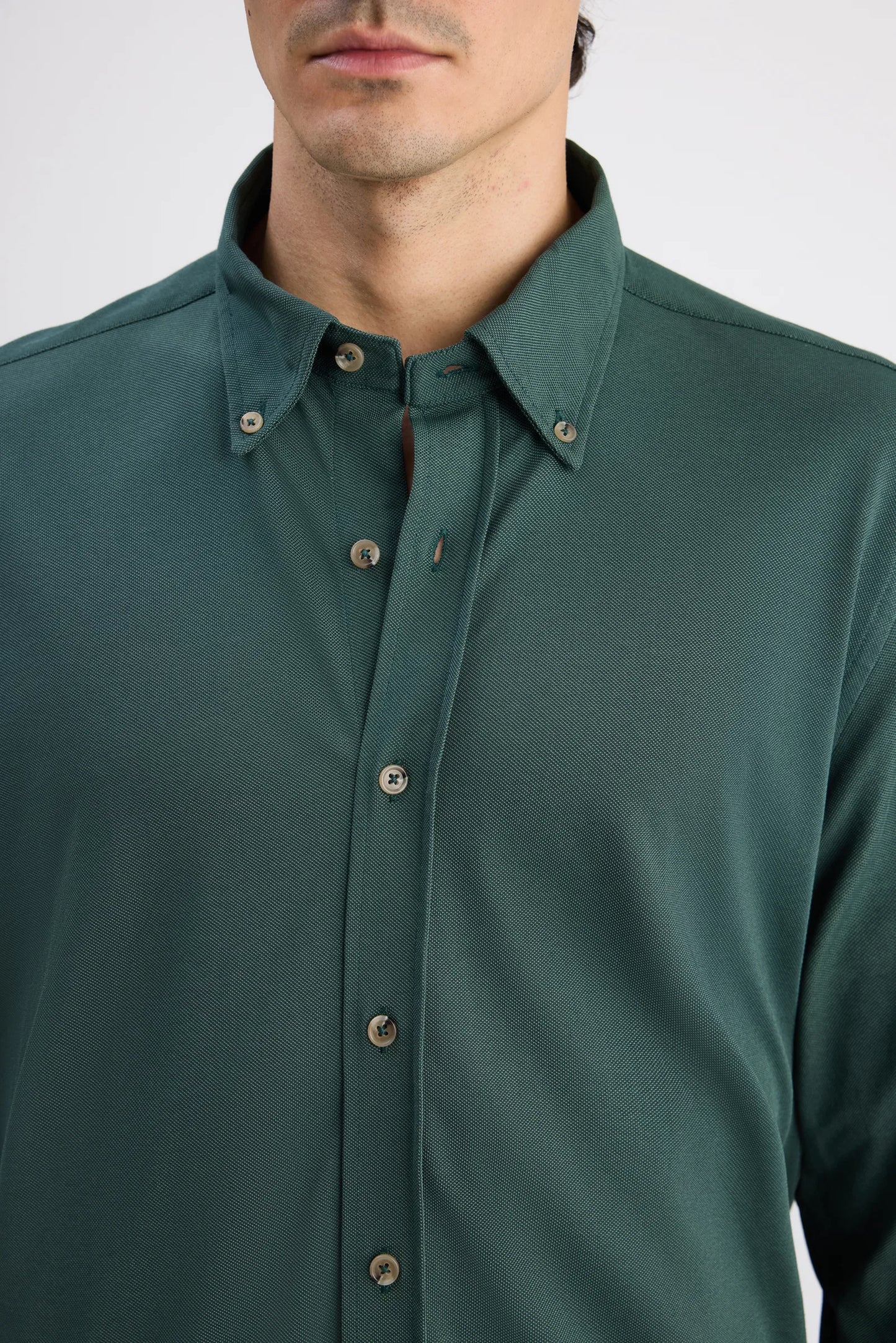 Ds Damat Comfort Zümrüt Yeşili Oxford Gömlek