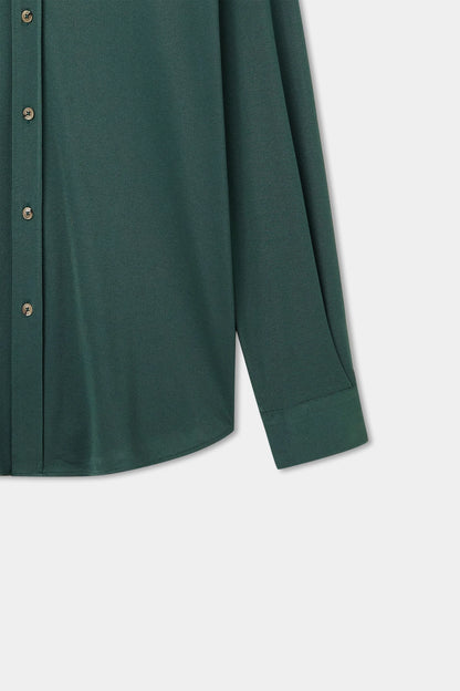 Ds Damat Comfort Zümrüt Yeşili Oxford Gömlek