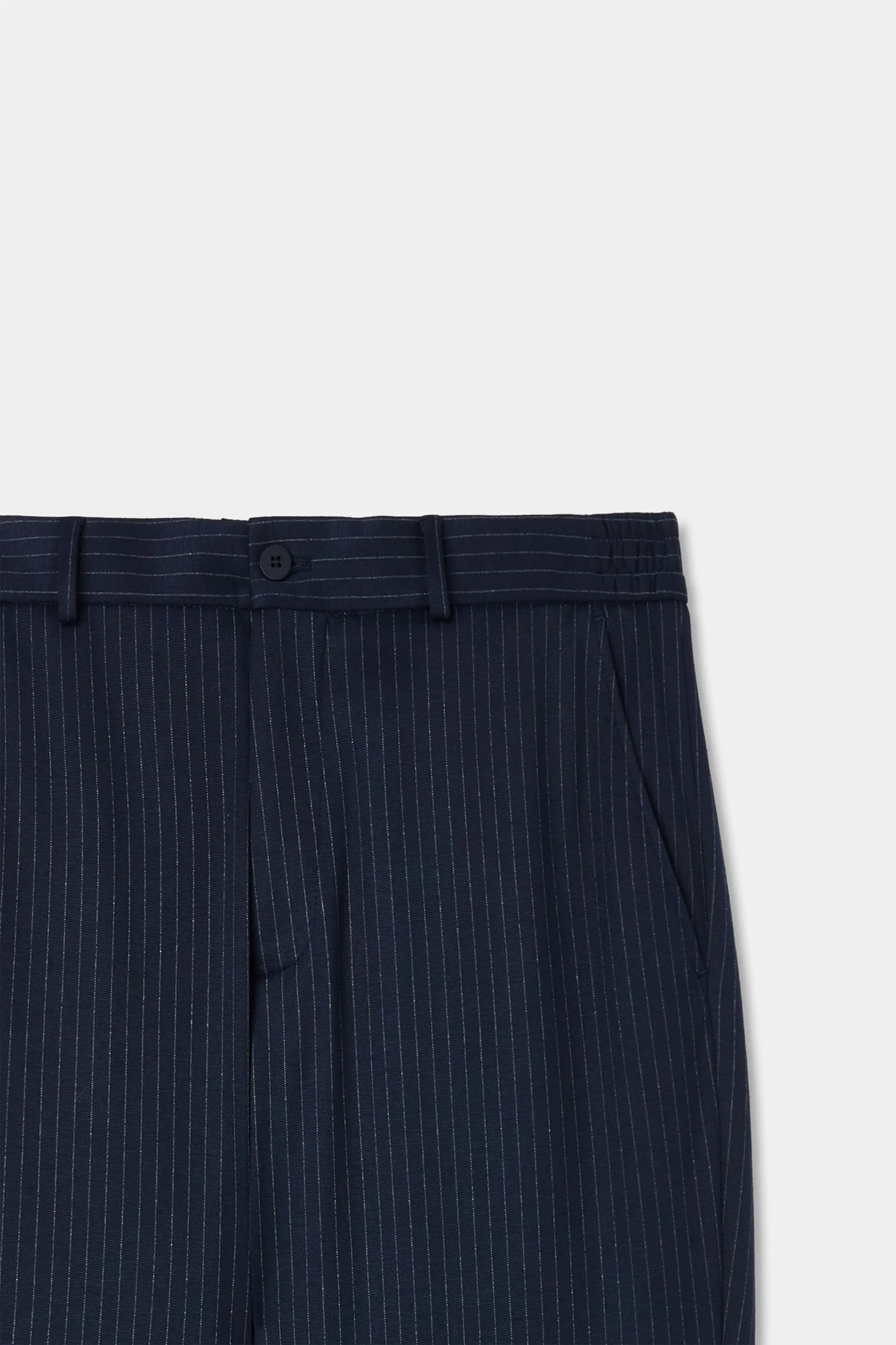 Ds Damat Comfort Fit Lacivert Çizgili Takim Elbise