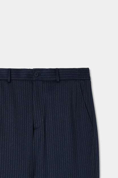 Ds Damat Comfort Fit Lacivert Çizgili Takim Elbise
