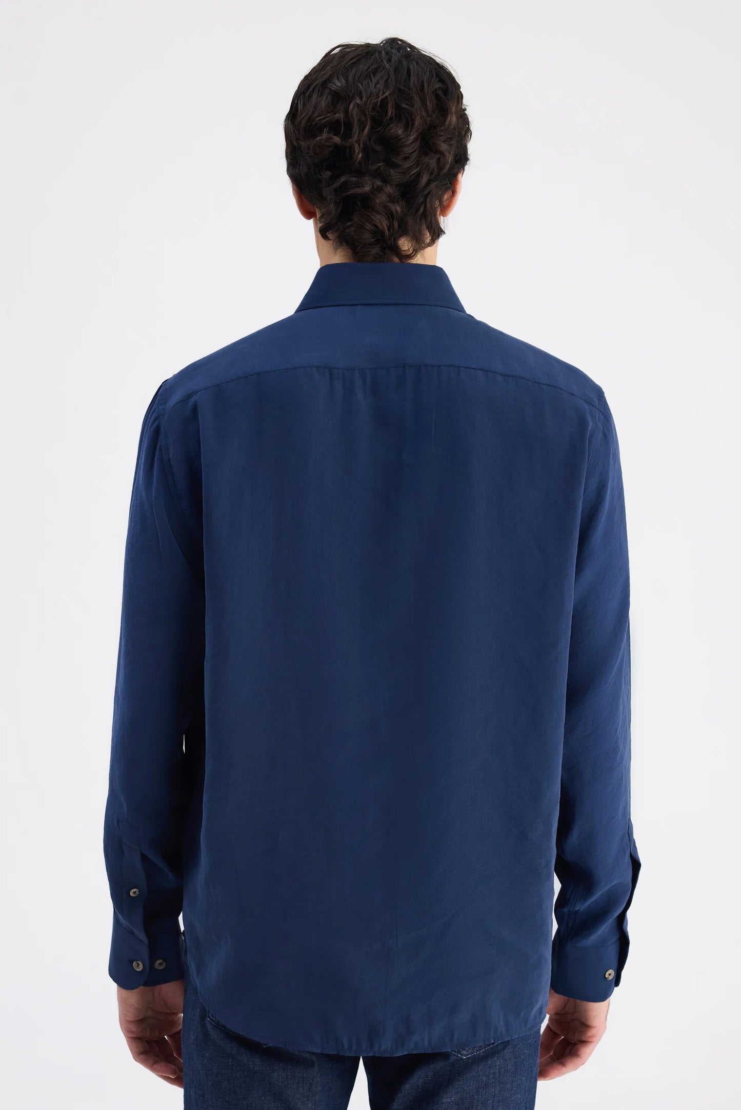 Ds Damat Comfort Indigo Düz Gömlek
