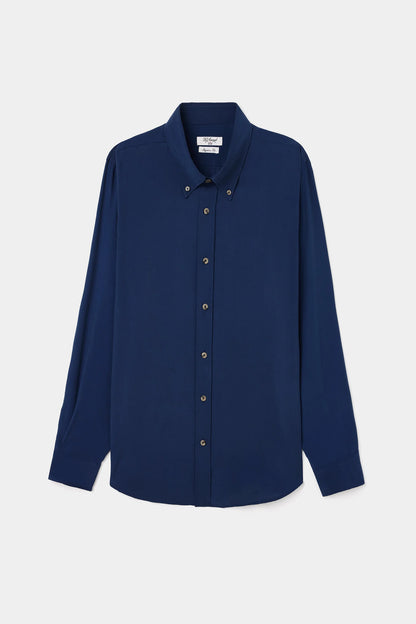 Ds Damat Comfort Indigo Düz Gömlek