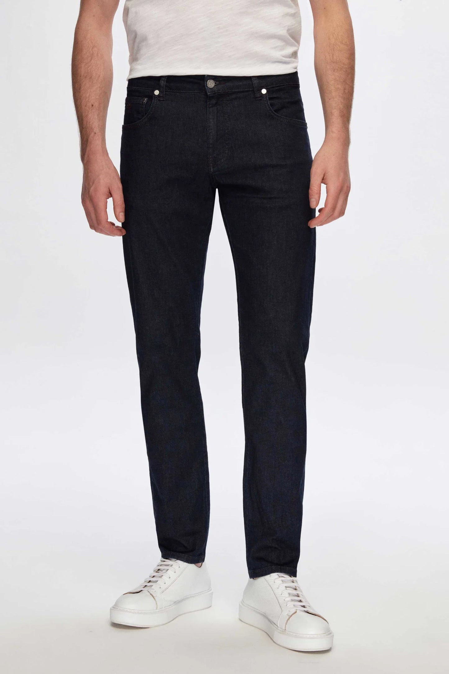 Damat Slim Fit Lacivert Denim Pantolon