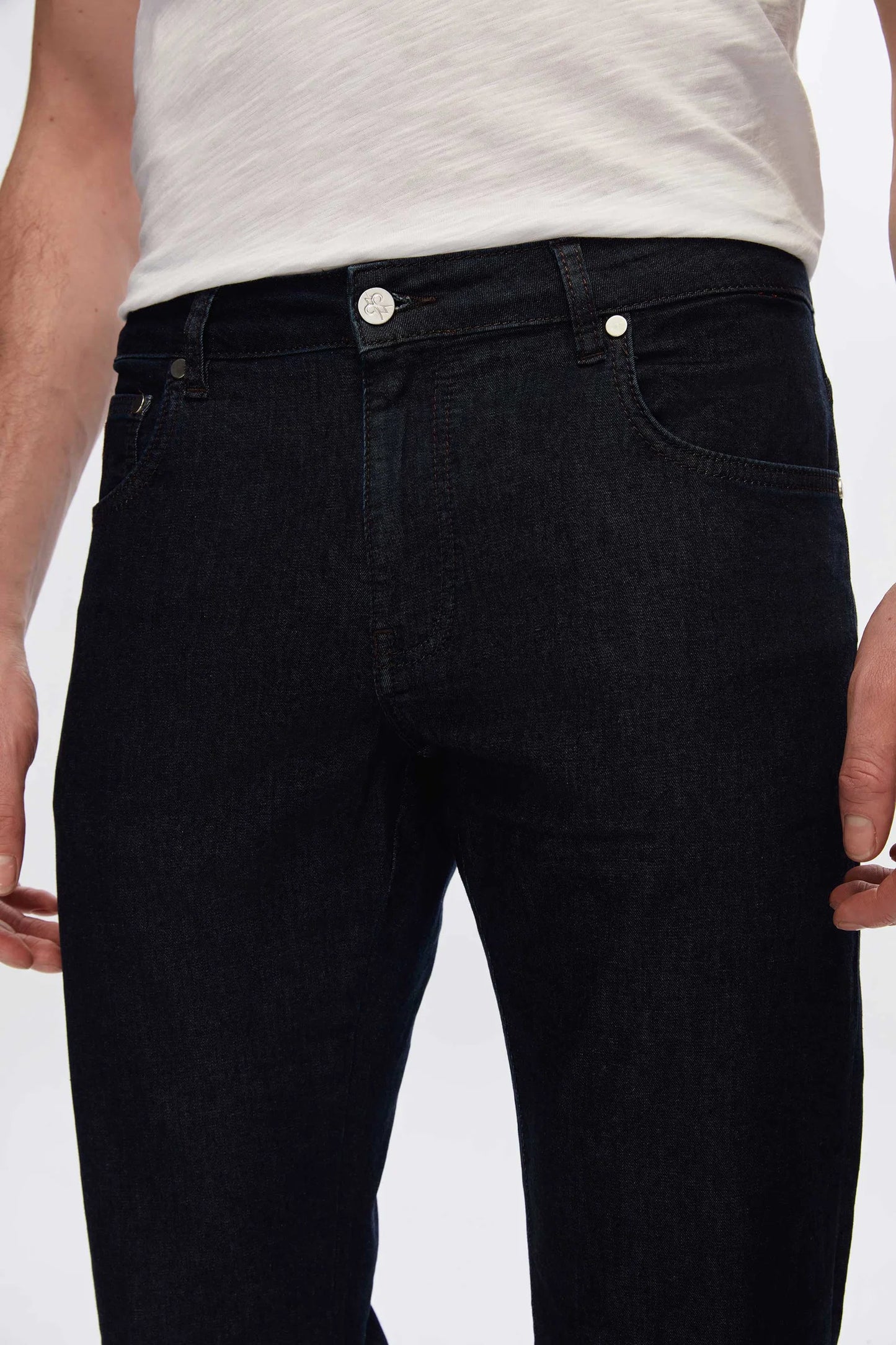 Damat Slim Fit Lacivert Denim Pantolon