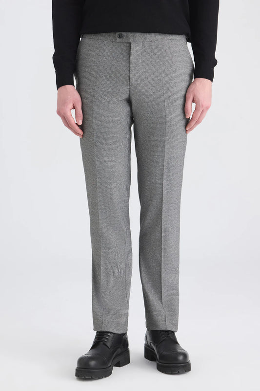 Ds Damat Regular Fit Gri Kazayağı Kumaş Pantolon