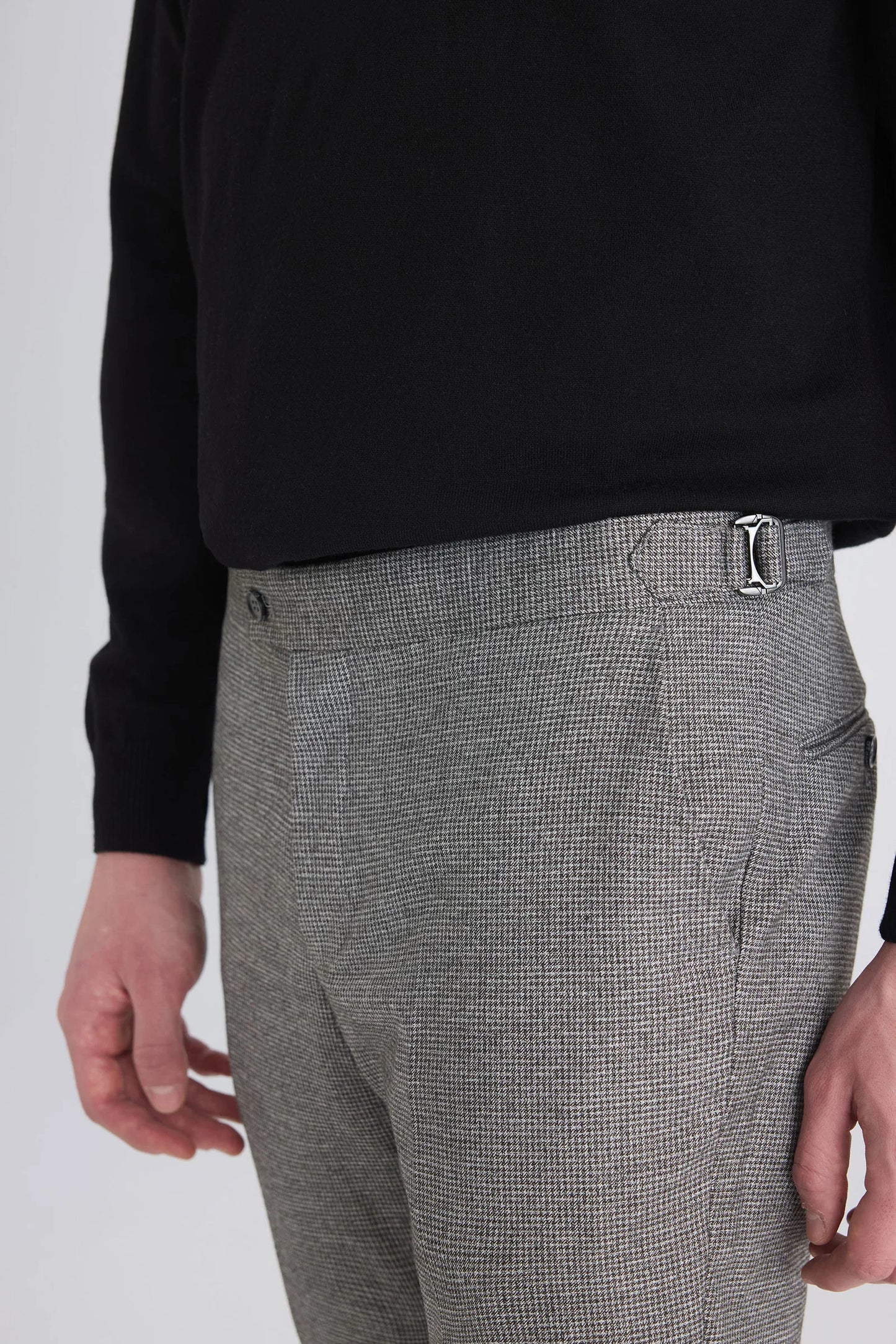 Ds Damat Regular Fit Gri Kazayağı Kumaş Pantolon