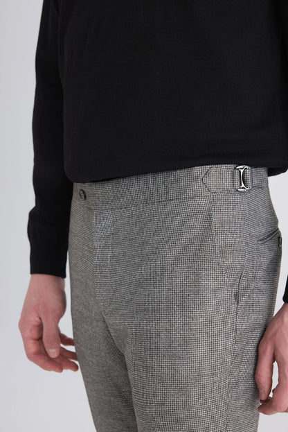 Ds Damat Regular Fit Gri Kazayağı Kumaş Pantolon
