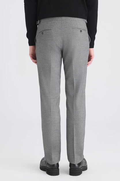 Ds Damat Regular Fit Gri Kazayağı Kumaş Pantolon